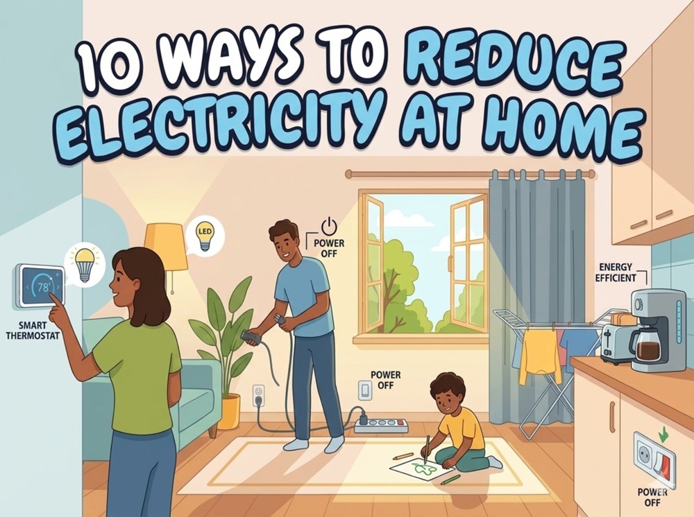 10 Sustainable Ways to Reduce Electricity at Home: Save Energy and Lower Your Bills