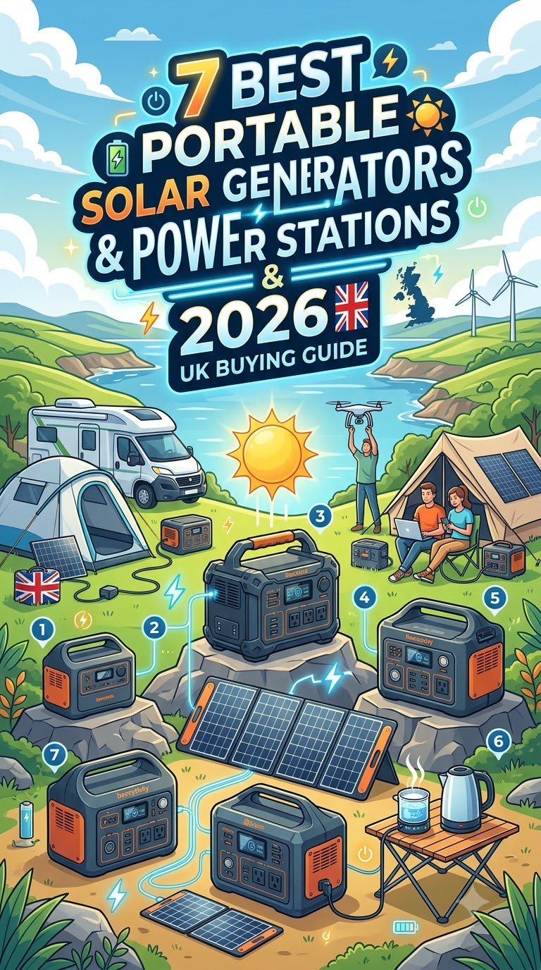 7 Best Portable Solar Generators & Power Stations UK (2026 Buying Guide)