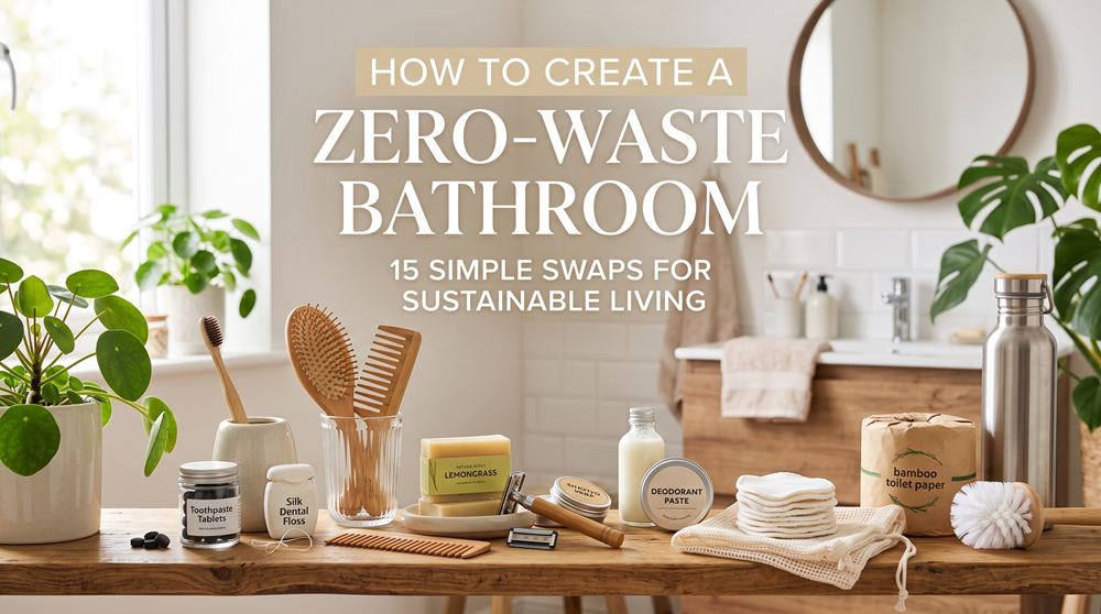 How to Create a Zero-Waste Bathroom: 15 Simple Swaps for Sustainable Living